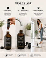All-Floor Cleaner Concentrate Refills — Non-Toxic, Plant-Based | 4-Pack - The Cleaner Soul