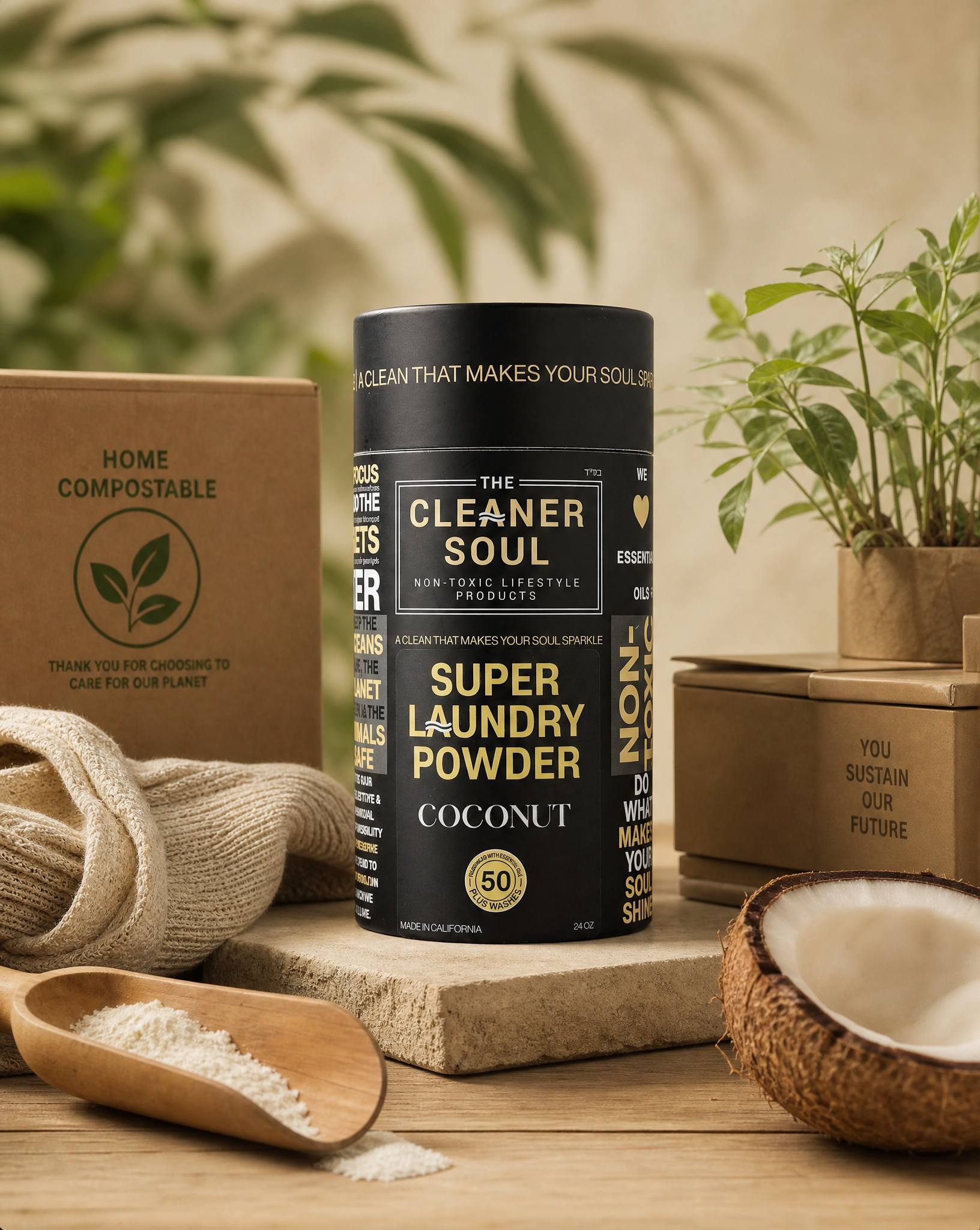 Coconut Calm Super Laundry Powder — Non-Toxic | 50 Washes – The