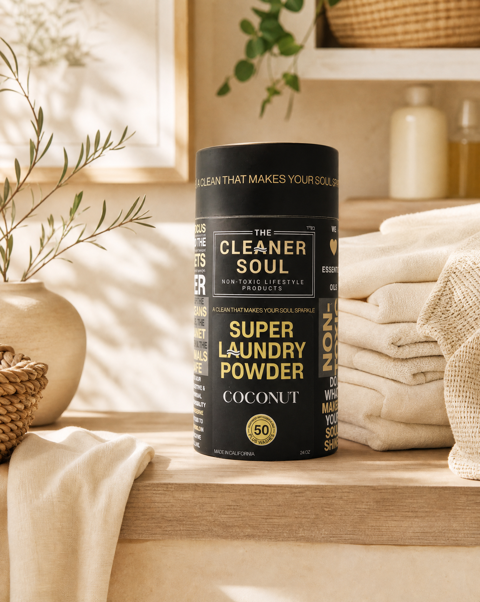 Coconut Calm Super Laundry Powder — Non-Toxic | 50 Washes - The Cleaner Soul